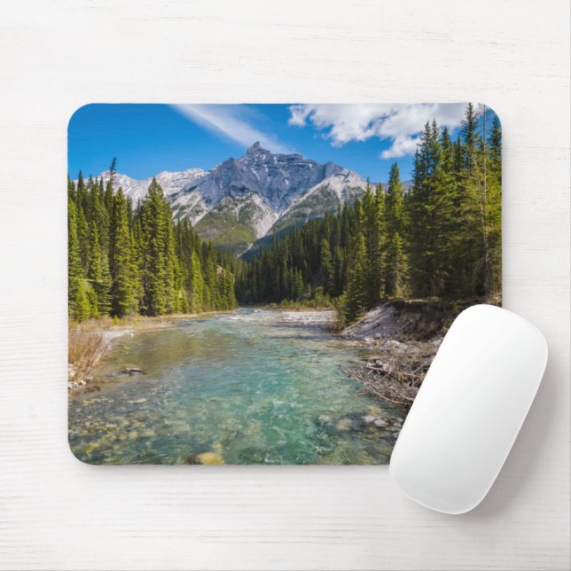 Mountains | Banff National Park, Canadian Rockies Mouse Mat (With Mouse)
