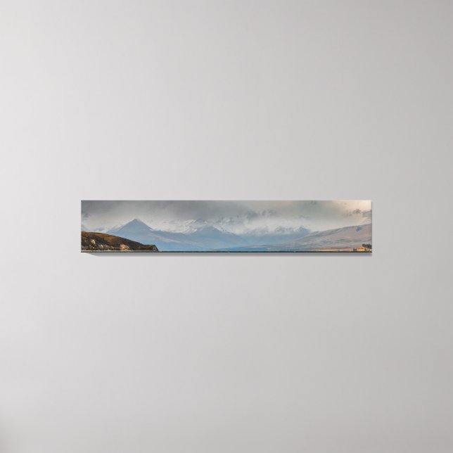 Mountains Behind Lake Tekapo Canvas Print (Front)
