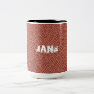 Mountains Beije Two-Tone Coffee Mug