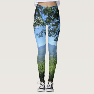 Mountains Between Two Trees Leggings