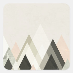 Mountains Beyond Mountains III Square Sticker