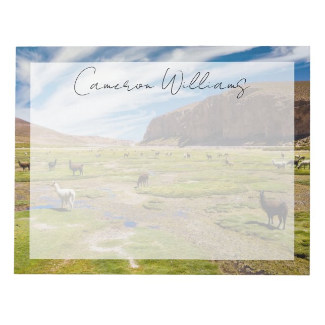 Mountains | Bolivian Andes Notepad (Front)