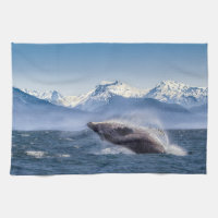 Mountains | Breaching Whale Glacier Bay, Alaska