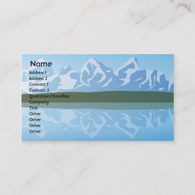 Mountains - Business Business Card (Front)