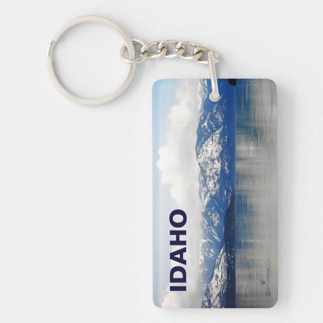 Mountains By The Lake Key Ring (Front)