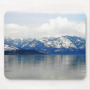 Mountains By The Lake Mouse Mat