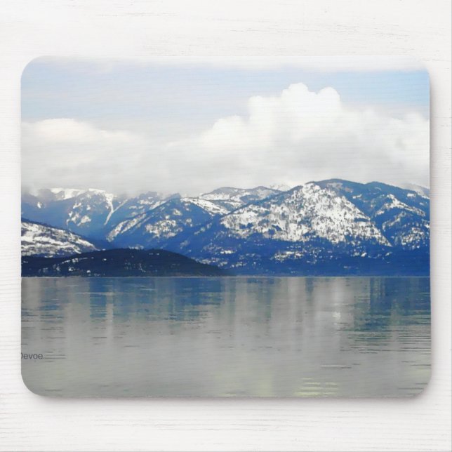 Mountains By The Lake Mouse Mat (Front)