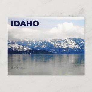 Mountains By The Lake Postcard