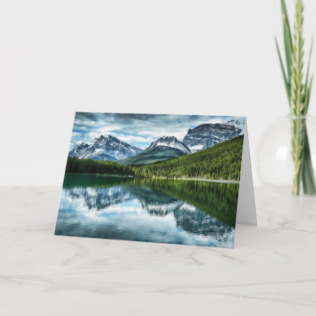 Mountains | Canadian Rockies, Alberta Canada Card (Front)