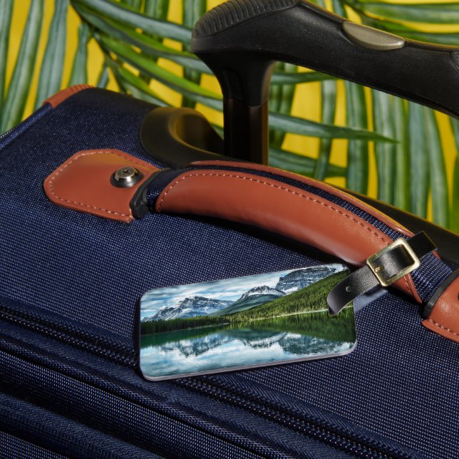 Mountains | Canadian Rockies, Alberta Canada Luggage Tag (Front Insitu 3)