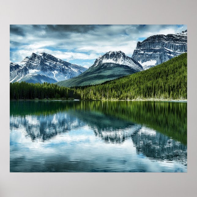 Mountains | Canadian Rockies, Alberta Canada Poster (Front)