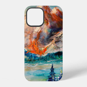 Mountains, Canyon. Mountain peak, ridge, a mountai iPhone 12 Case