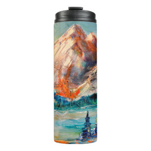 Mountains, Canyon. Mountain peak, ridge, a mountai Thermal Tumbler