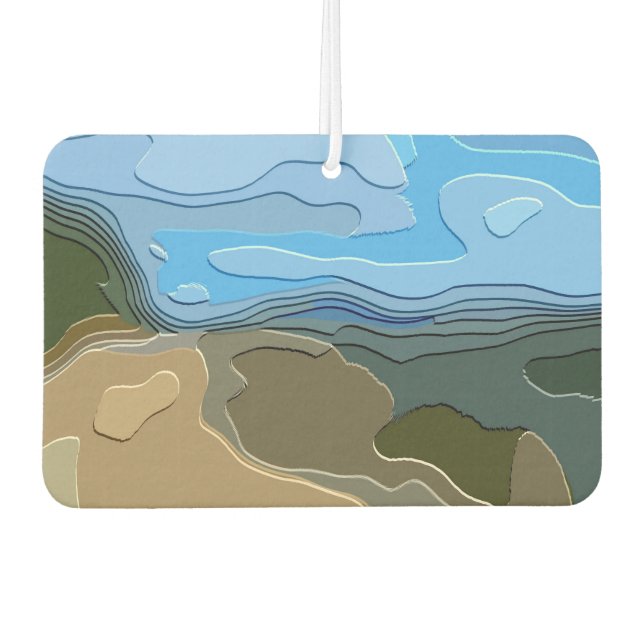 MOUNTAINS CAR AIR FRESHENER (Front)