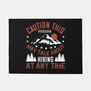 Mountains - Caution This Person Talks About Hiking Doormat