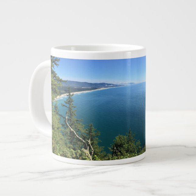 Mountains/Coast Washington State Large Coffee Mug (Front Left)