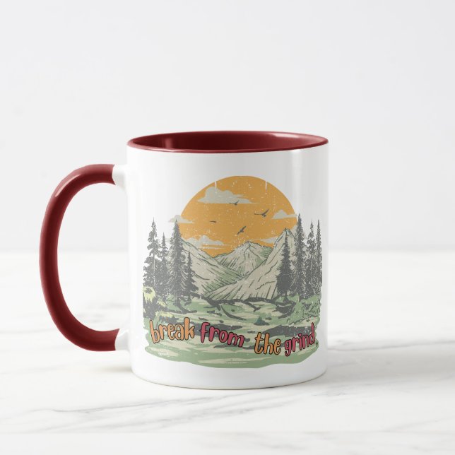 Mountains Coffee Mug (Left)