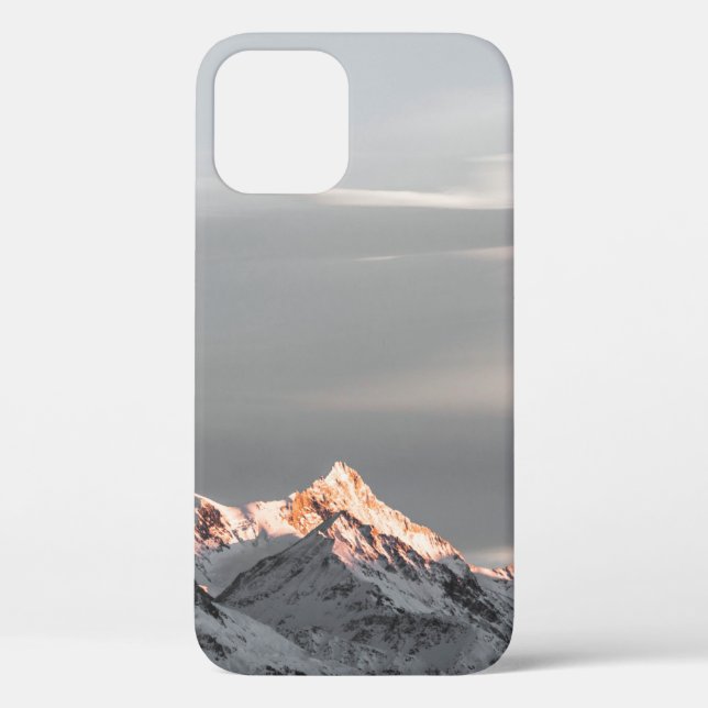 MOUNTAINS COVERED WITH SNOW Case-Mate iPhone CASE (Back)
