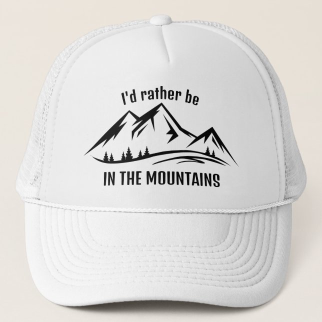 Mountains Design Hat (Front)