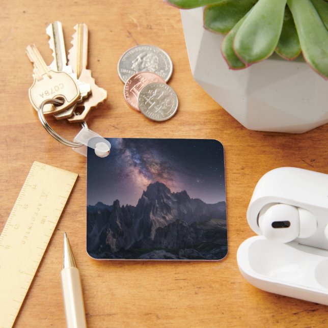 Mountains | Dolomites Mountains, Italy Key Ring (Desk)