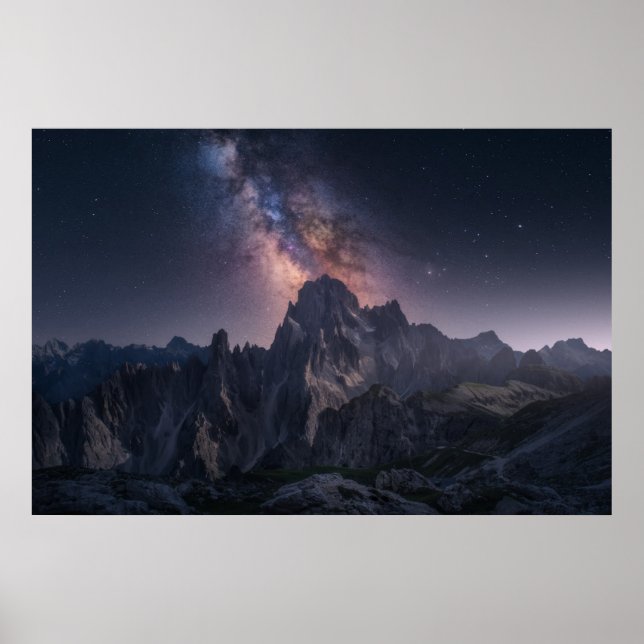 Mountains | Dolomites Mountains, Italy Poster (Front)