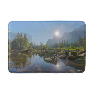 Mountains El Capitan Yosemite Park, California Bath Mat
