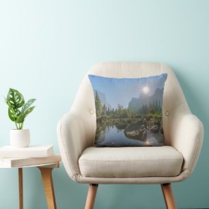 Mountains   El Capitan Yosemite Park, California Cushion