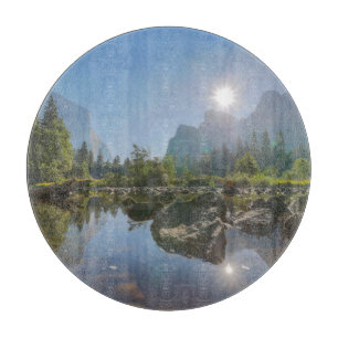 Mountains El Capitan Yosemite Park, California Cutting Board