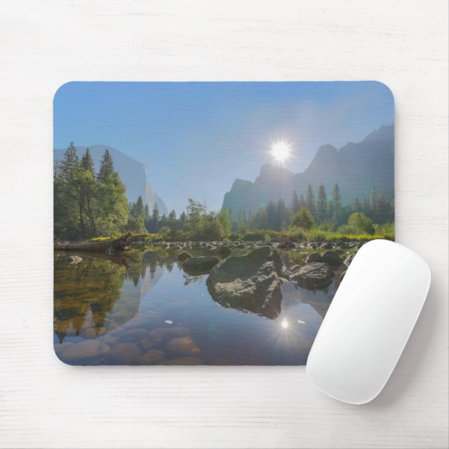 Mountains | El Capitan Yosemite Park, California Mouse Mat (With Mouse)