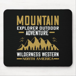 Mountains Explorer Outdoor Adventure Mouse Mat