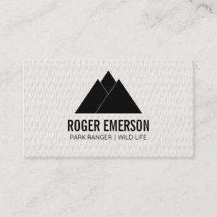 Mountains / Feathers Business Card