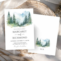 Mountains Forest Landscape Pine Tree Wedding