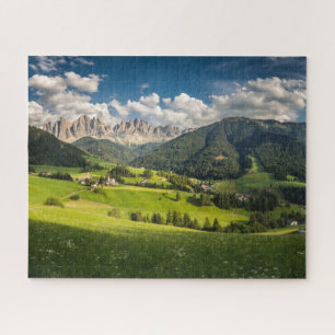 Mountains Funes Valley, Dolomites, Italy Jigsaw Puzzle