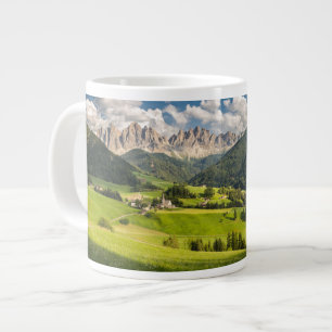 Mountains   Funes Valley, Dolomites, Italy Large Coffee Mug