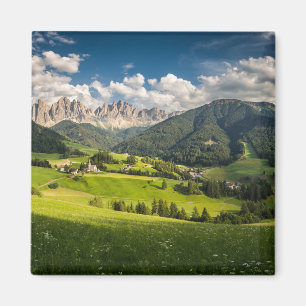 Mountains   Funes Valley, Dolomites, Italy Magnet