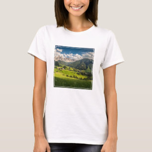 Mountains Funes Valley, Dolomites, Italy T-Shirt
