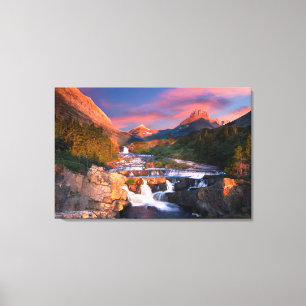 Mountains   Glacier National Park, Montana Canvas Print