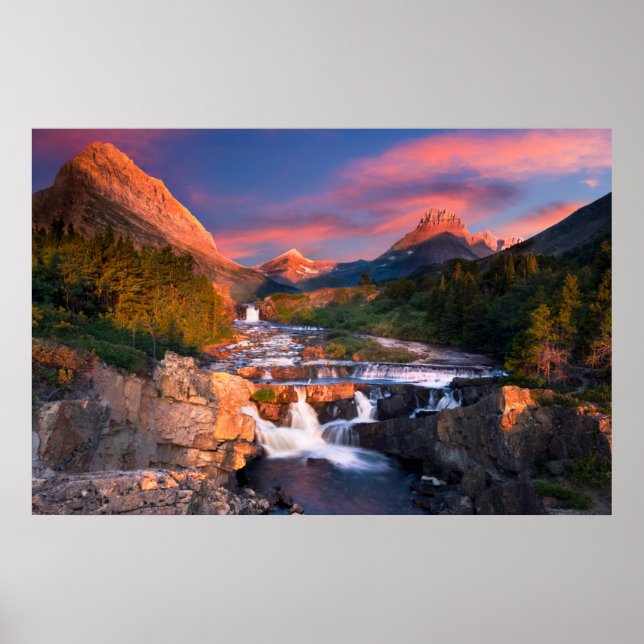 Mountains | Glacier National Park, Montana Poster (Front)