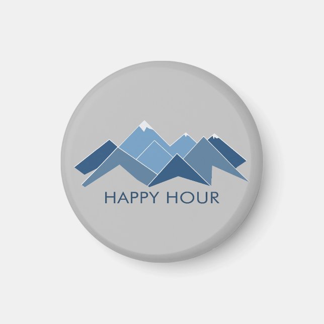 Mountains Happy Hour Magnet (Front)