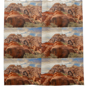 Mountains HDR photo Shower Curtain