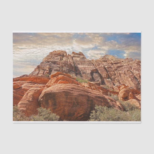 Mountains HDR photo Tissue Paper (Front)