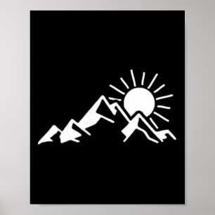 Mountains, Hiking, Camping, Climbing, Outdoor Poster