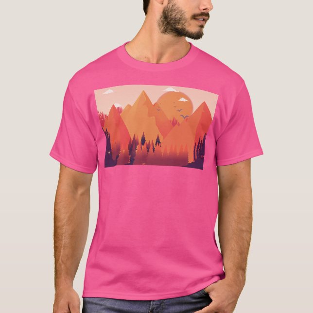 Mountains Hiking Climate Protection Nature Adventu T-Shirt (Front)