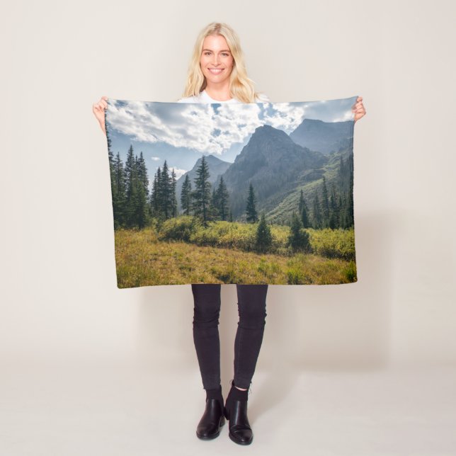 Mountains | Holy Cross Wilderness, Colorado Fleece Blanket (In Situ)