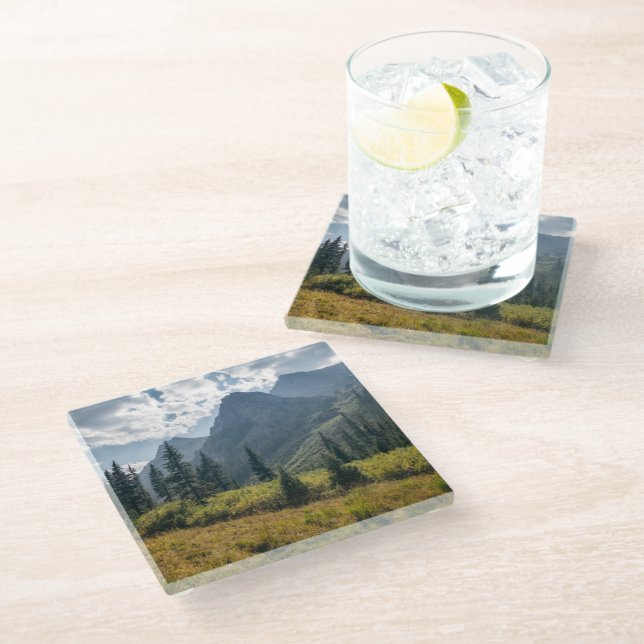 Mountains | Holy Cross Wilderness, Colorado Glass Coaster (Angled)