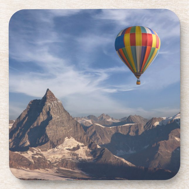 Mountains | Hot Air Balloon Matterhorn Swiss Alps Coaster (Front)