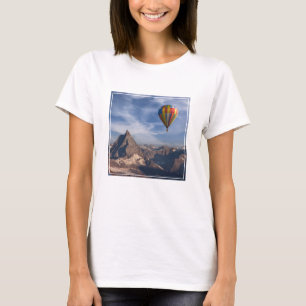 Mountains Hot Air Balloon Matterhorn Swiss Alps T-Shirt