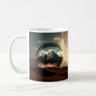 Mountains in a Bubble Globe Coffee Mug