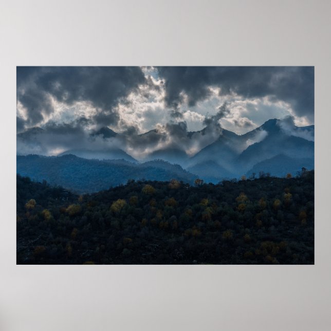 Mountains in Autumn, Kurdistan Poster (Front)