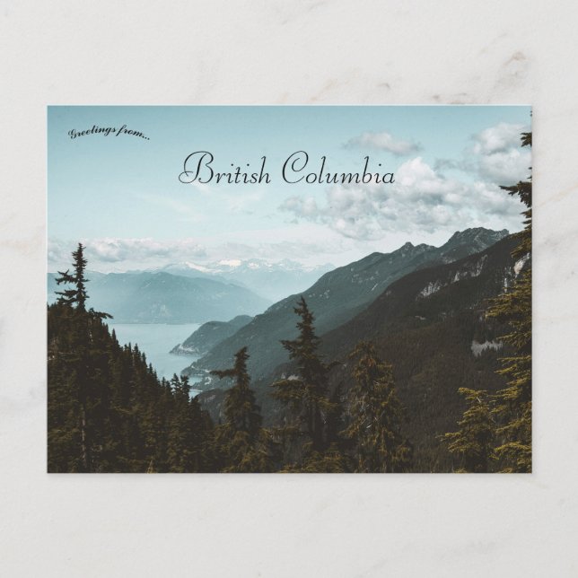 Mountains in British Columbia Canada Postcard (Front)